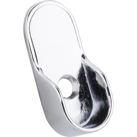 Hardware Resources Chrome Knock-In Mounting Bracket for Oval Closet Rods M7160